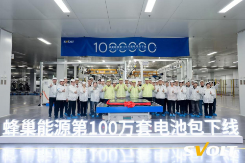 蜂巢能源第100万套电池包顺利下线第1张